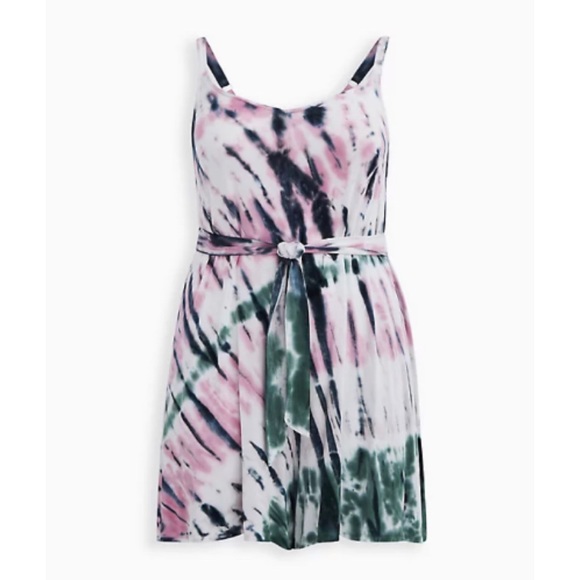 π Super Soft Multi Tie-Dye Romper 3X 22 24 NWT - Picture 5 of 6